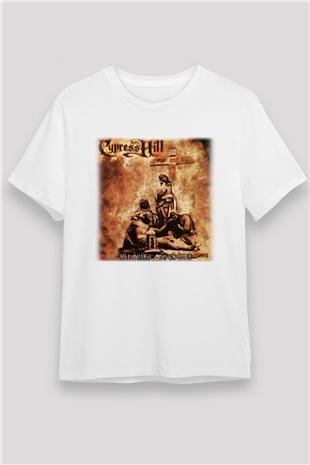 Cypress Hill Beyaz Unisex Tişört T-Shirt - TişörtFabrikası