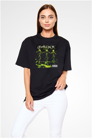 Cypress Hill Siyah Unisex Oversize Tişört T-Shirt