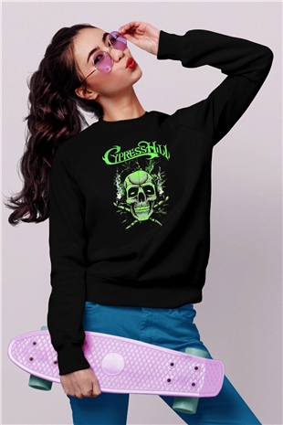 Cypress Hill Siyah Unisex Sweatshirt