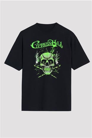 Cypress Hill Siyah Oversize Tişört Oversize T-shirt - TişörtFabrikası
