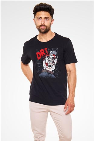 D.R.I Siyah Unisex Tişört T-Shirt - TişörtFabrikası