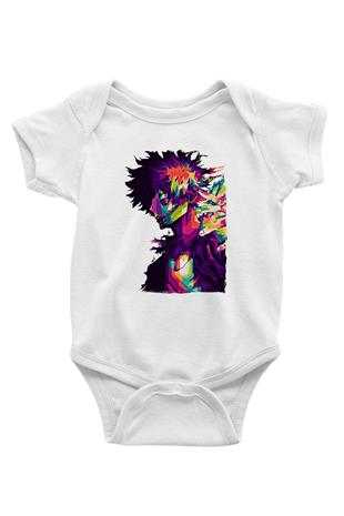 Dabi Baskılı Beyaz Unisex Bebek Body - Zıbın