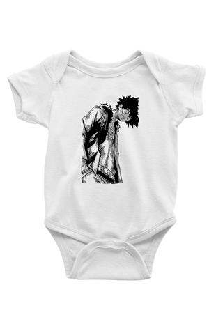 Dabi Baskılı Beyaz Unisex Bebek Body - Zıbın