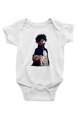 Dabi Baskılı Beyaz Unisex Bebek Body - Zıbın