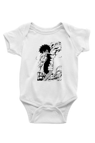 Dabi Baskılı Beyaz Unisex Bebek Body - Zıbın