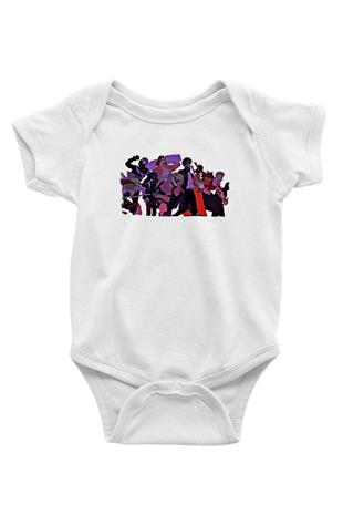 Dabi Baskılı Beyaz Unisex Bebek Body - Zıbın