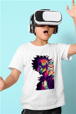 Dabi Baskılı Beyaz Unisex Beyaz Çocuk Tişört - Tshirt
