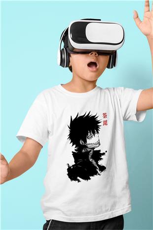 Dabi Baskılı Beyaz Unisex Beyaz Çocuk Tişört - Tshirt