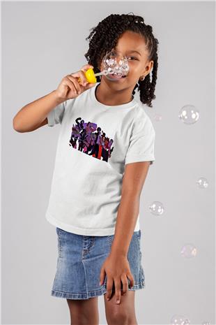 Dabi Baskılı Beyaz Unisex Beyaz Çocuk Tişört - Tshirt
