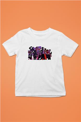 Dabi Baskılı Beyaz Unisex Beyaz Çocuk Tişört - Tshirt