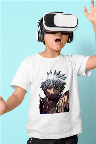 Dabi Baskılı Beyaz Unisex Beyaz Çocuk Tişört - Tshirt