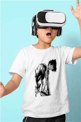 Dabi Baskılı Beyaz Unisex Beyaz Çocuk Tişört - Tshirt