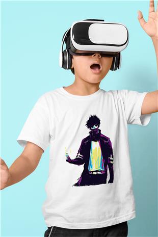 Dabi Baskılı Beyaz Unisex Beyaz Çocuk Tişört - Tshirt