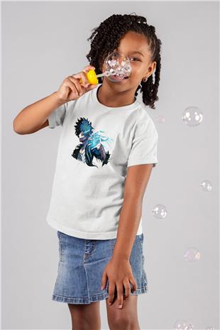 Dabi Baskılı Beyaz Unisex Beyaz Çocuk Tişört - Tshirt
