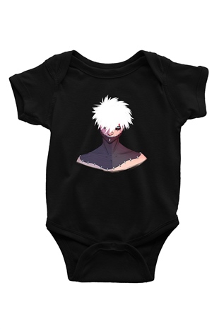 Dabi Baskılı Unisex Siyah Bebek Body - Zıbın