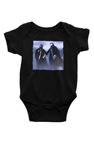 Daft Punk Siyah Bebek Body - Zıbın