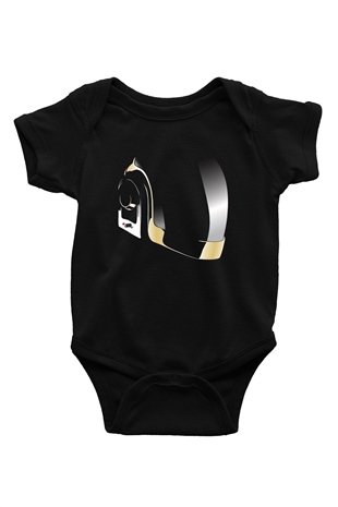 Daft Punk Siyah Bebek Body - Zıbın