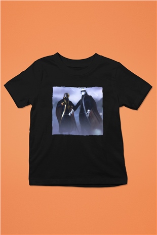 Daft Punk Siyah Unisex Çocuk Tişört