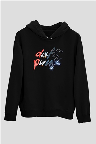 Daft Punk Siyah Unisex Hoodie