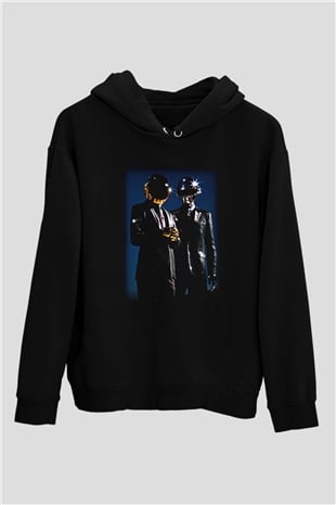 Daft Punk Siyah Unisex Hoodie
