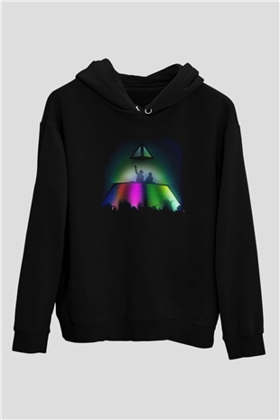 Daft Punk Siyah Unisex Hoodie