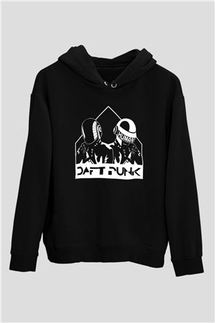 Daft Punk Siyah Unisex Hoodie