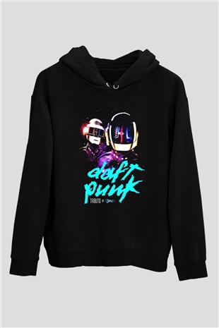 Daft Punk Siyah Unisex Hoodie
