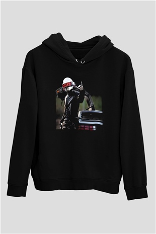 Daft Punk Siyah Unisex Hoodie