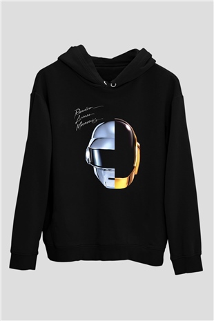 Daft Punk Siyah Unisex Hoodie