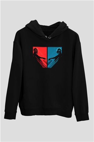 Daft Punk Siyah Unisex Hoodie