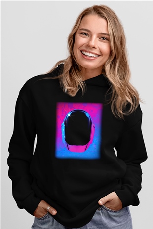 Daft Punk Siyah Unisex Hoodie