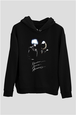Daft Punk Siyah Unisex Hoodie