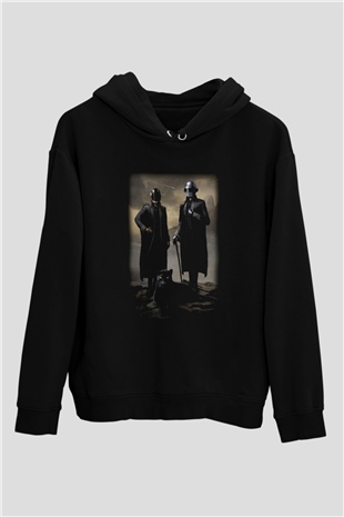 Daft Punk Siyah Unisex Hoodie