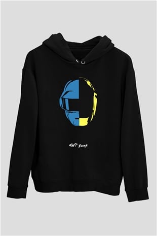 Daft Punk Siyah Unisex Hoodie