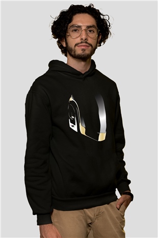 Daft Punk Siyah Unisex Kapüşonlu Sweatshirt