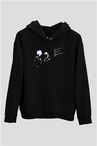 Daft Punk Siyah Unisex Kapüşonlu Sweatshirt