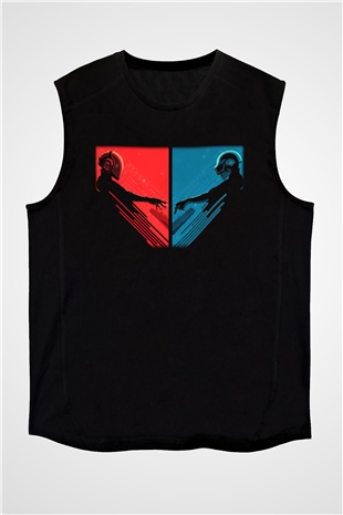 Daft Punk Siyah Unisex Kolsuz Tişört