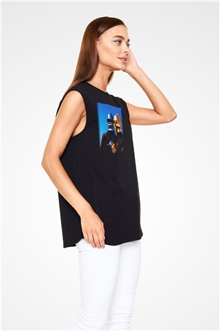 Daft Punk Siyah Unisex Kolsuz Tişört