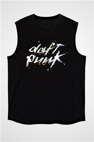 Daft Punk Siyah Unisex Kolsuz Tişört
