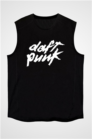 Daft Punk Siyah Unisex Kolsuz Tişört