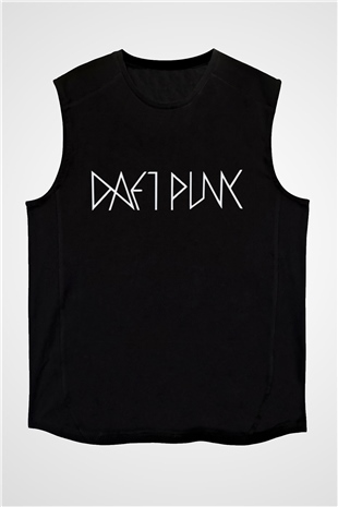 Daft Punk Siyah Unisex Kolsuz Tişört