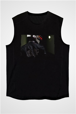 Daft Punk Siyah Unisex Kolsuz Tişört