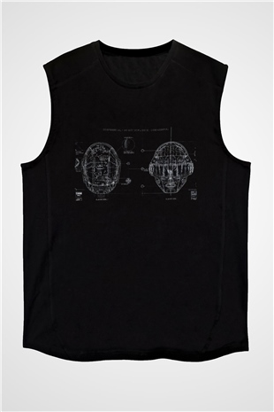 Daft Punk Siyah Unisex Kolsuz Tişört