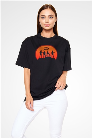 Daft Punk Siyah Unisex Oversize Tişört T-Shirt