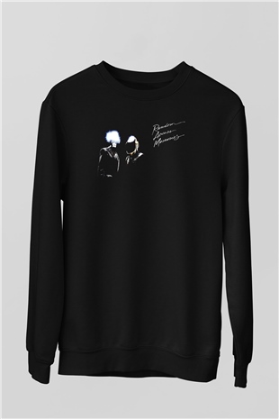 Daft Punk Siyah Unisex Sweatshirt