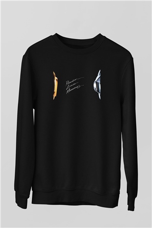 Daft Punk Siyah Unisex Sweatshirt