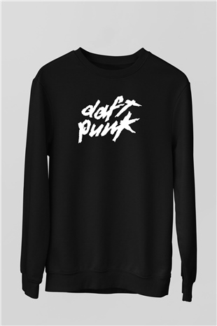 Daft Punk Siyah Unisex Sweatshirt