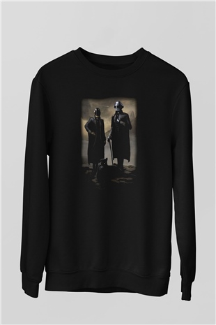 Daft Punk Siyah Unisex Sweatshirt