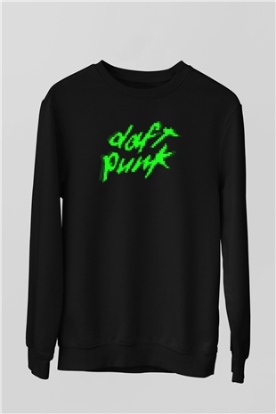 Daft Punk Siyah Unisex Sweatshirt