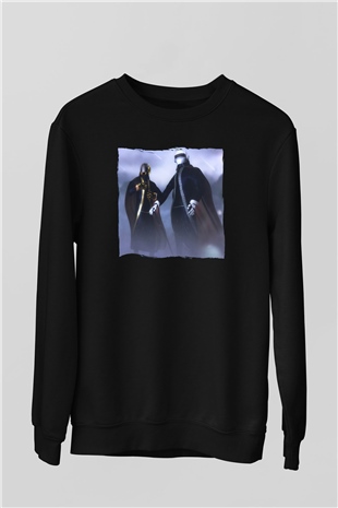 Daft Punk Siyah Unisex Sweatshirt